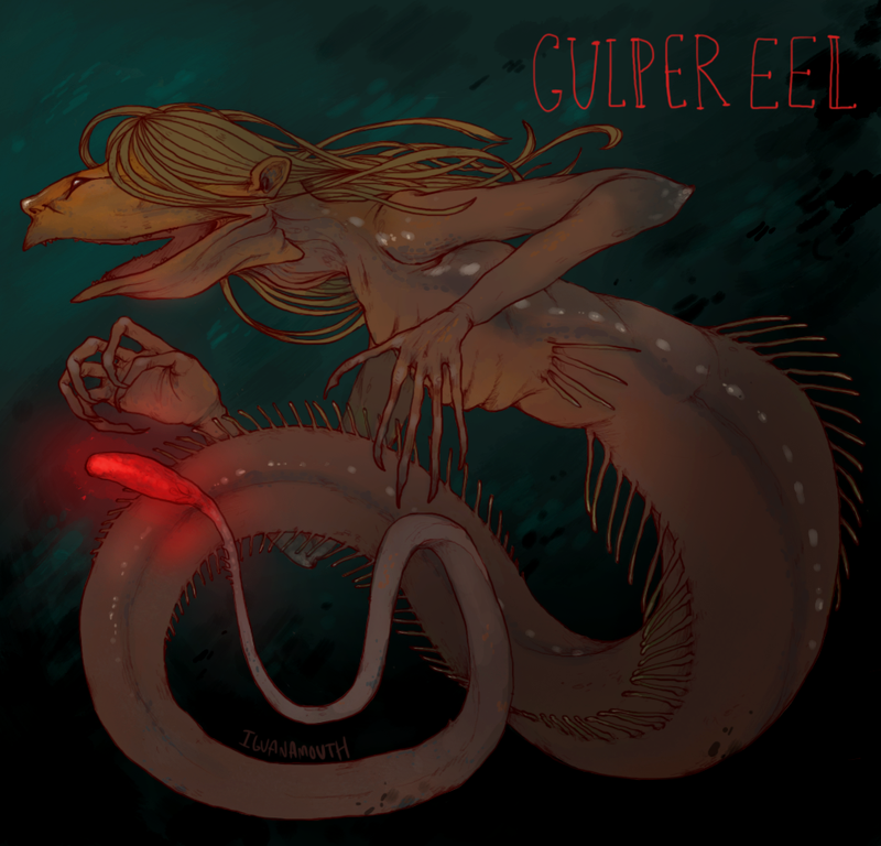 Illustration for article titled These Bioluminescent Deep-Sea Mermaids Are Utterly Terrifying